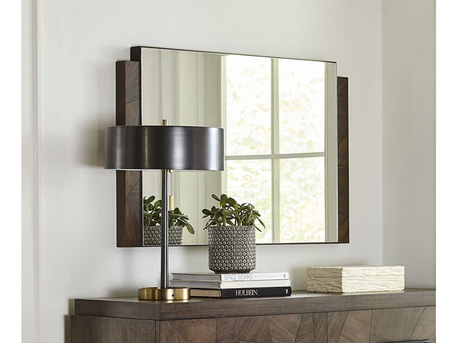 Broderick Chesser Mirror in Wild Oats Brown - Ornate Home