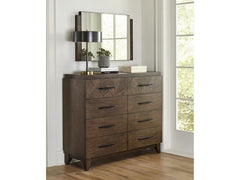 Broderick Eight-Drawer Chesser in Wild Oats Brown - Ornate Home