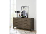 Broderick Six-Drawer Dresser- in Wild Oats Brown - Ornate Home