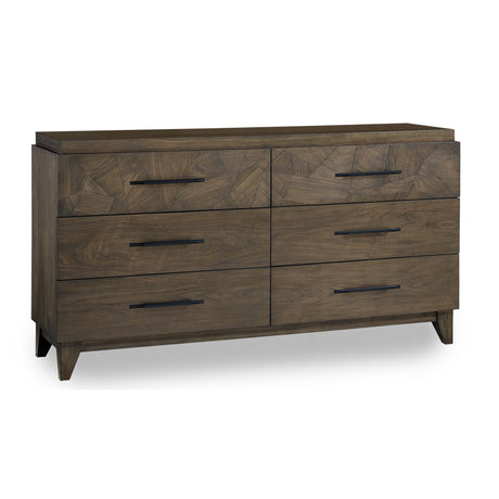 Broderick Six-Drawer Dresser- in Wild Oats Brown - Ornate Home