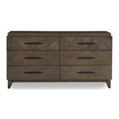 Broderick Six-Drawer Dresser- in Wild Oats Brown - Ornate Home