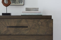 Broderick Two-Drawer Nightstand in Wild Oats Brown - Ornate Home