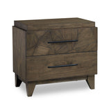 Broderick Two-Drawer Nightstand in Wild Oats Brown - Ornate Home