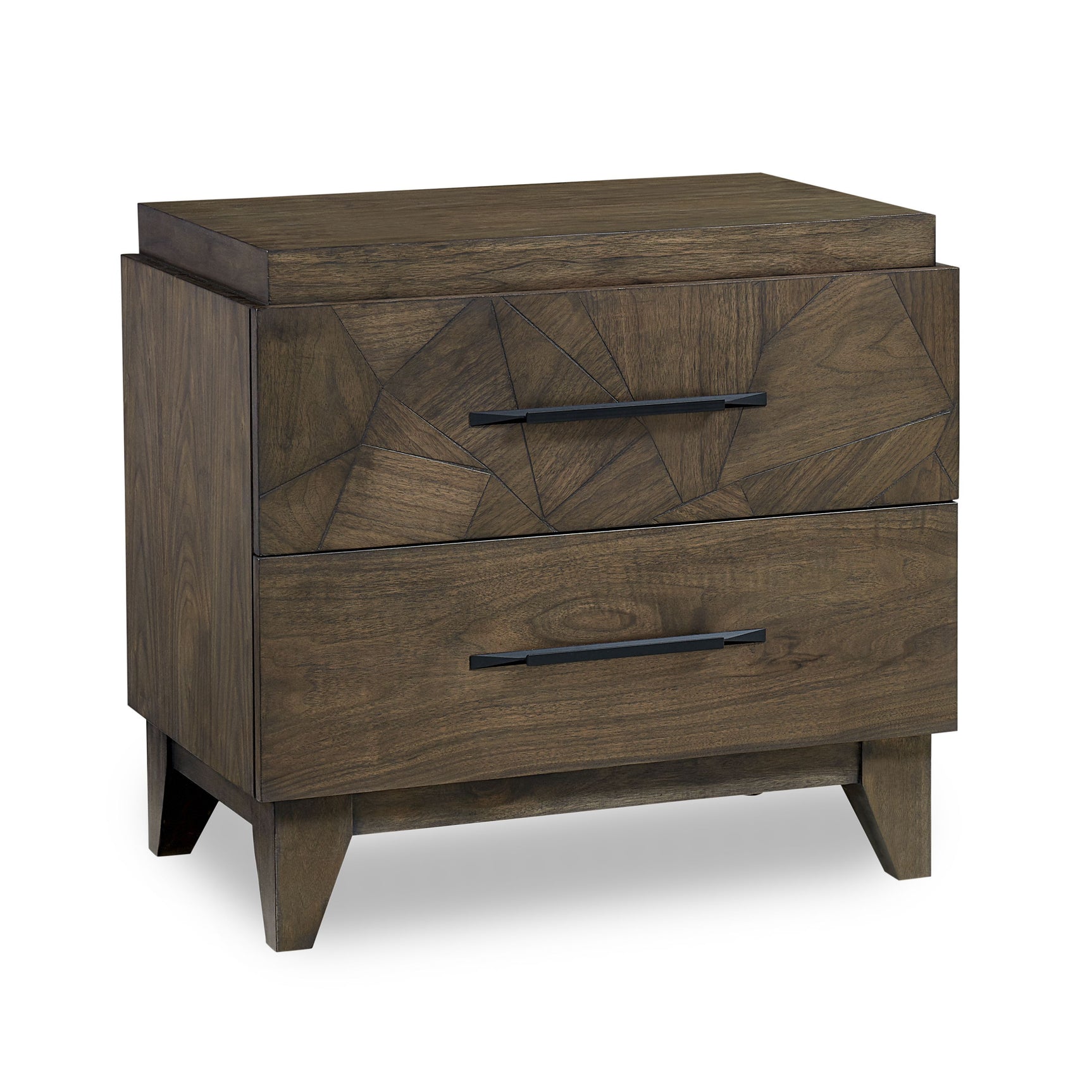 Broderick Two-Drawer Nightstand in Wild Oats Brown - Ornate Home