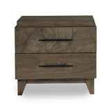 Broderick Two-Drawer Nightstand in Wild Oats Brown - Ornate Home