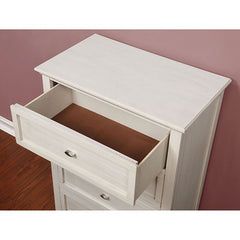Brogan Antique White Nightstand - Ornate Home