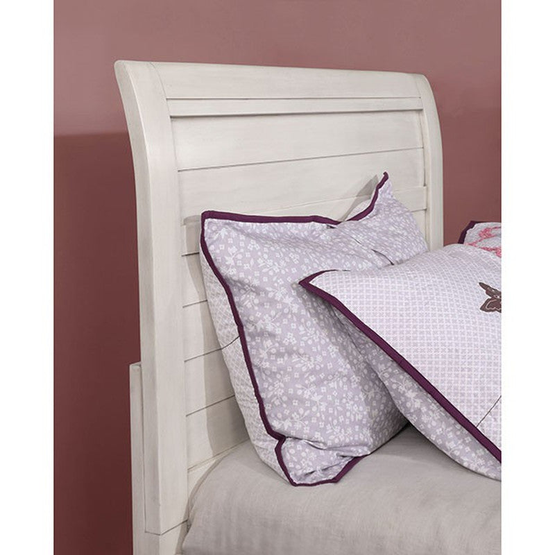 Brogan Antique White Twin Bed - Ornate Home
