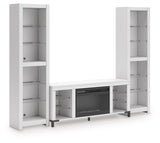 Brollevi White 3-Piece Entertainment Center (Online Special Price) - Ornate Home
