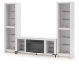 Brollevi White 3-Piece Entertainment Center (Online Special Price) - Ornate Home