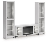 Brollevi White 3-Piece Entertainment Center (Online Special Price) - Ornate Home