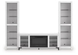 Brollevi White 3-Piece Entertainment Center (Online Special Price) - Ornate Home