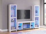 Brollevi White 3-Piece Entertainment Center (Online Special Price) - Ornate Home