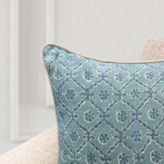 Bromley Blue 22"x22" Throw Pillow (Set of 2)