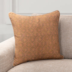 Bromley Golden Brown 22"x22" Throw Pillow (Set of 2) - Ornate Home
