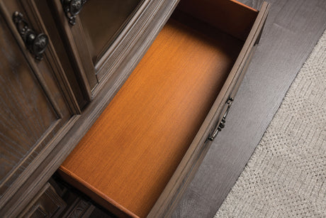 Bromoak Weathered Oak Tv Console - Ornate Home