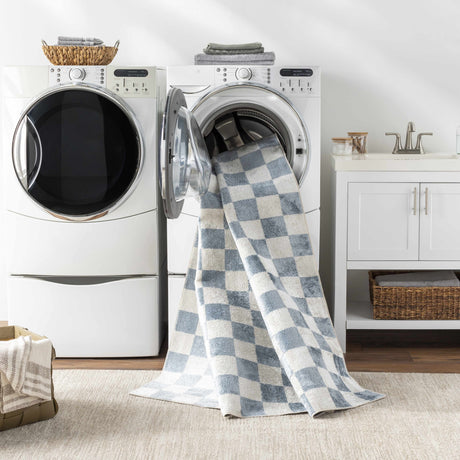 Brone Checkered Washable Area Rug - Ornate Home