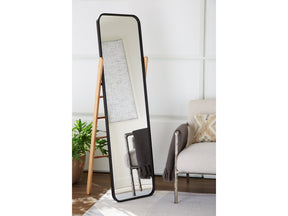Bronick Black/Brown Floor Mirror (Online Special Price) - Ornate Home