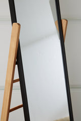 Bronick Black/Brown Floor Mirror (Online Special Price) - Ornate Home