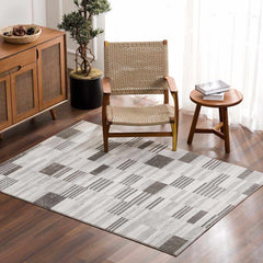 Bronka Broken-Striped Area Rug - Clearance - Ornate Home