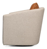 Bronson Beige Swivel Chair - Ornate Home