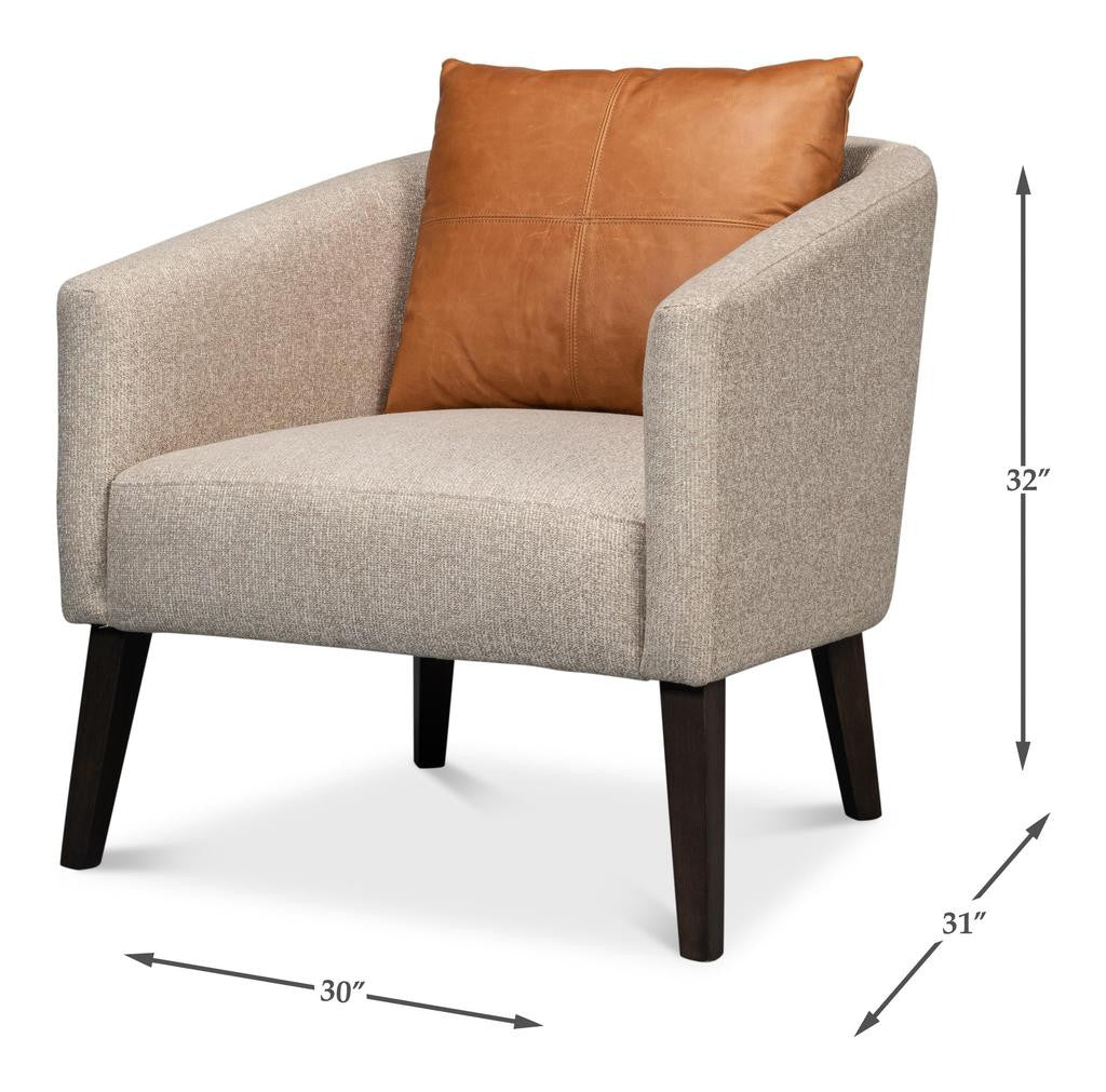Bronson Beige Tub Chair - Ornate Home