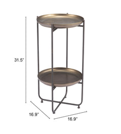 Bronson Bronze Accent Table - Ornate Home