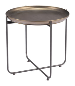 Bronson Bronze Side Table - Ornate Home
