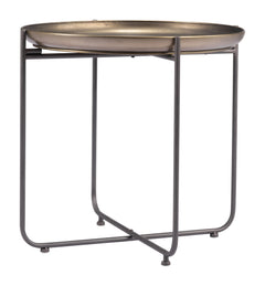 Bronson Bronze Side Table - Ornate Home