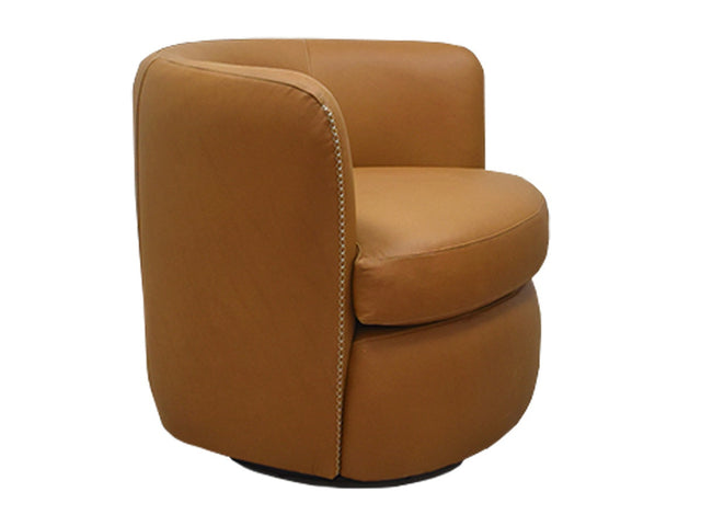 Bronson Brown Swivel Accent Chair - Ornate Home