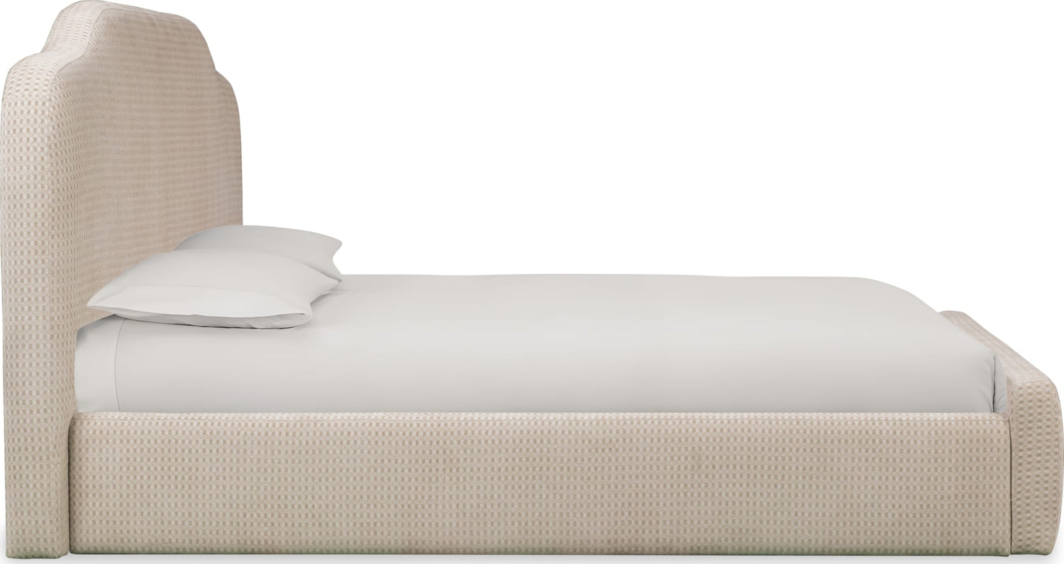 Bronson Pasadena Cottage Cream California King Upholstered Bed - Ornate Home
