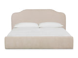 Bronson Pasadena Cottage Cream King Upholstered Bed - Ornate Home