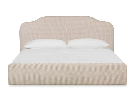 Bronson Pasadena Cottage Cream King Upholstered Bed - Ornate Home