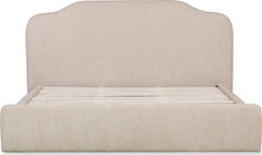 Bronson Pasadena Cottage Cream King Upholstered Bed - Ornate Home