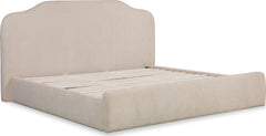 Bronson Pasadena Cottage Cream King Upholstered Bed - Ornate Home