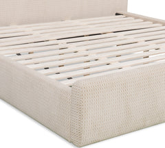 Bronson Pasadena Cottage Cream Queen Upholstered Bed - Ornate Home