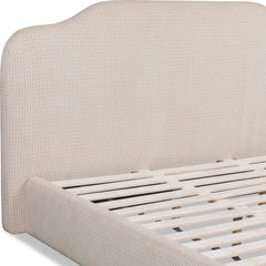 Bronson Pasadena Cottage Cream Queen Upholstered Bed - Ornate Home