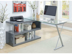 Bronwen Gray Computer Desk - Ornate Home
