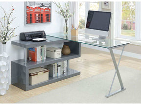 Bronwen Gray Computer Desk - Ornate Home