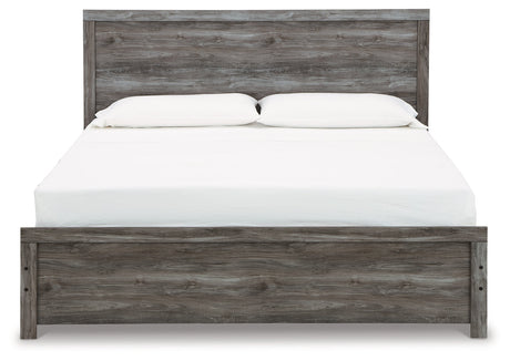 Bronyan Dark Gray King Panel Bed - Ornate Home