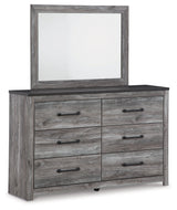 Bronyan Dark Gray King Panel Bedroom Set with Dresser, Mirror and Nightstand (Online Special Price) - Ornate Home