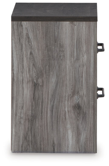 Bronyan Dark Gray King Panel Bedroom Set with Dresser, Mirror and Nightstand - Ornate Home