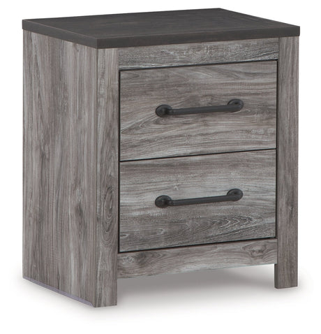 Bronyan Dark Gray Nightstand - Ornate Home