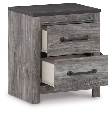 Bronyan Dark Gray Nightstand - Ornate Home