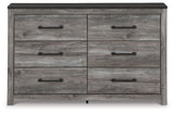 Bronyan Dark Gray Queen Panel Bed and Dresser - Ornate Home