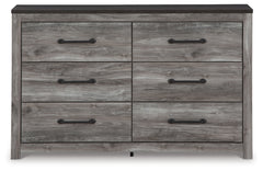 Bronyan Dark Gray Queen Panel Bed and Dresser - Ornate Home