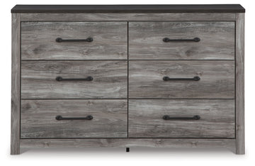 Bronyan Dark Gray Queen Panel Bed and Dresser - Ornate Home