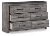 Bronyan Dark Gray Queen Panel Bed and Dresser - Ornate Home