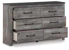 Bronyan Dark Gray Queen Panel Bed and Dresser - Ornate Home