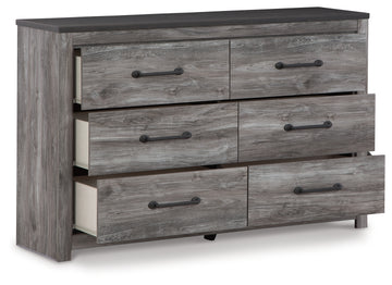Bronyan Dark Gray Queen Panel Bed and Dresser - Ornate Home