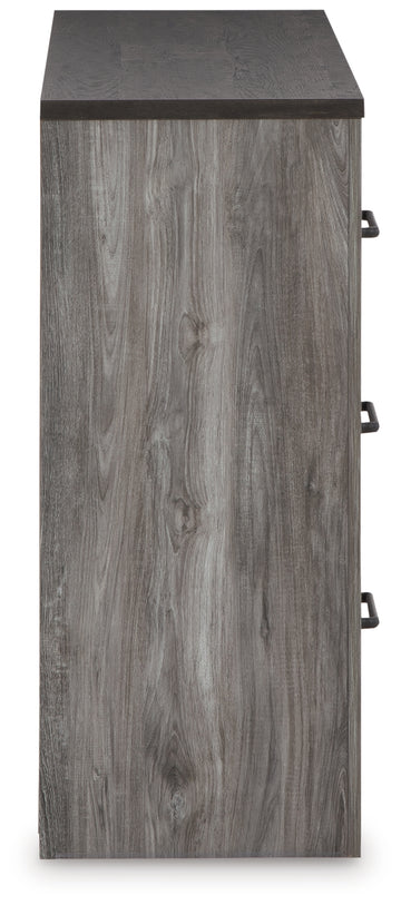 Bronyan Dark Gray Queen Panel Bed and Dresser - Ornate Home